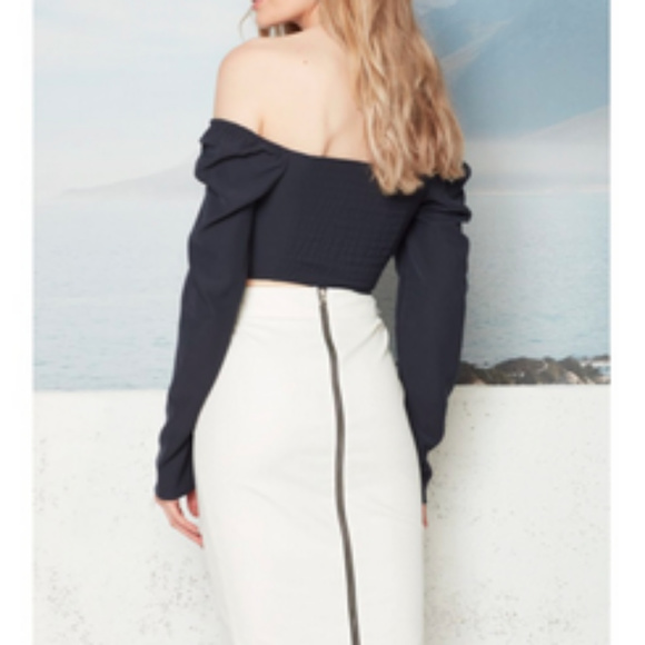 Tyler Madison Ryann waxed stretch pencil skirt! - Picture 3 of 8